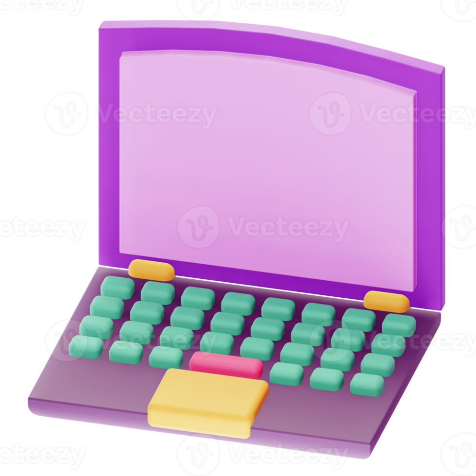3D Render Laptop Icon png
