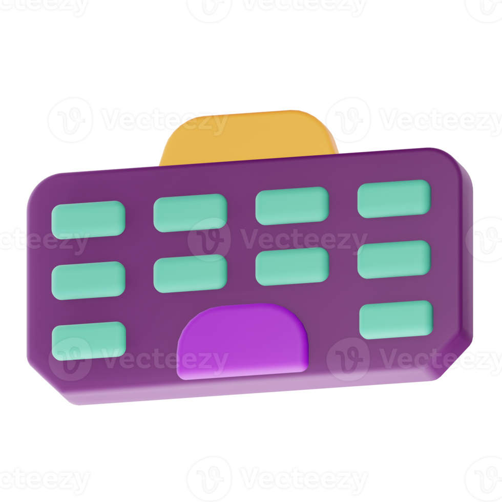 3D Render Keyboard Icon png