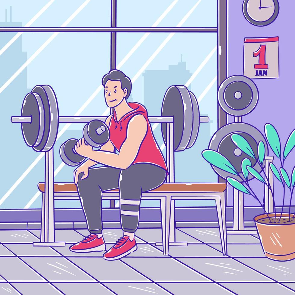 New Year Resolutions Concept vector