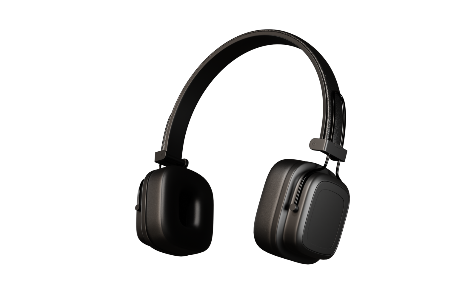 diseño de auriculares renderizado 3d para maqueta de producto png