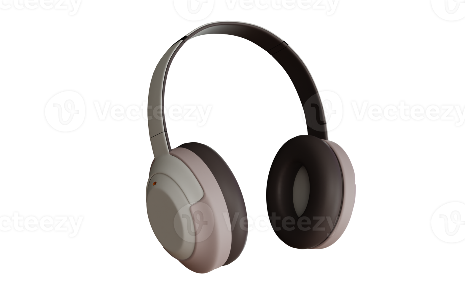 Headphones design 3d rendering for product mockup png