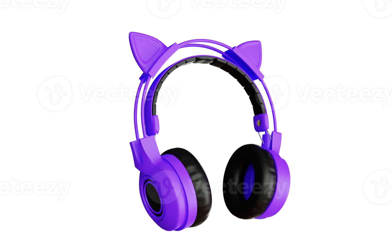 Headphones design 3d rendering for product mockup png