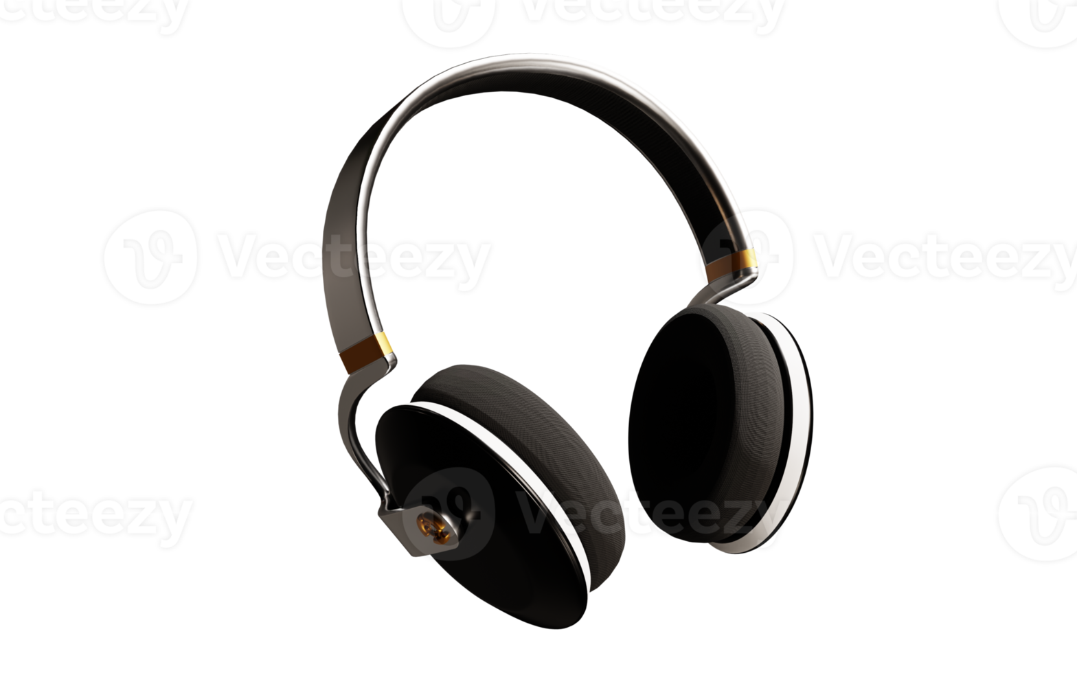 Headphones design 3d rendering for product mockup png