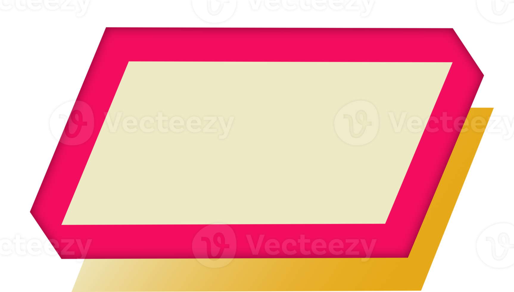 Yellow Banner Decoration png