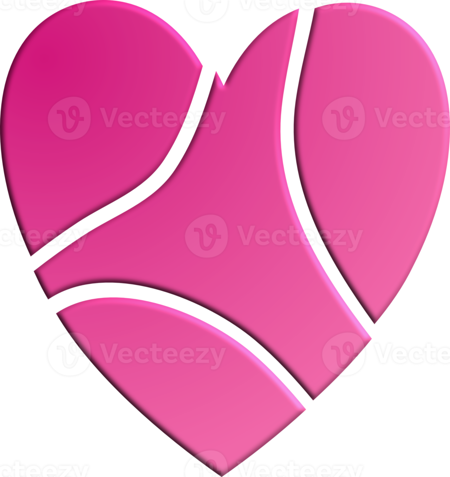 gebroken roze hart png