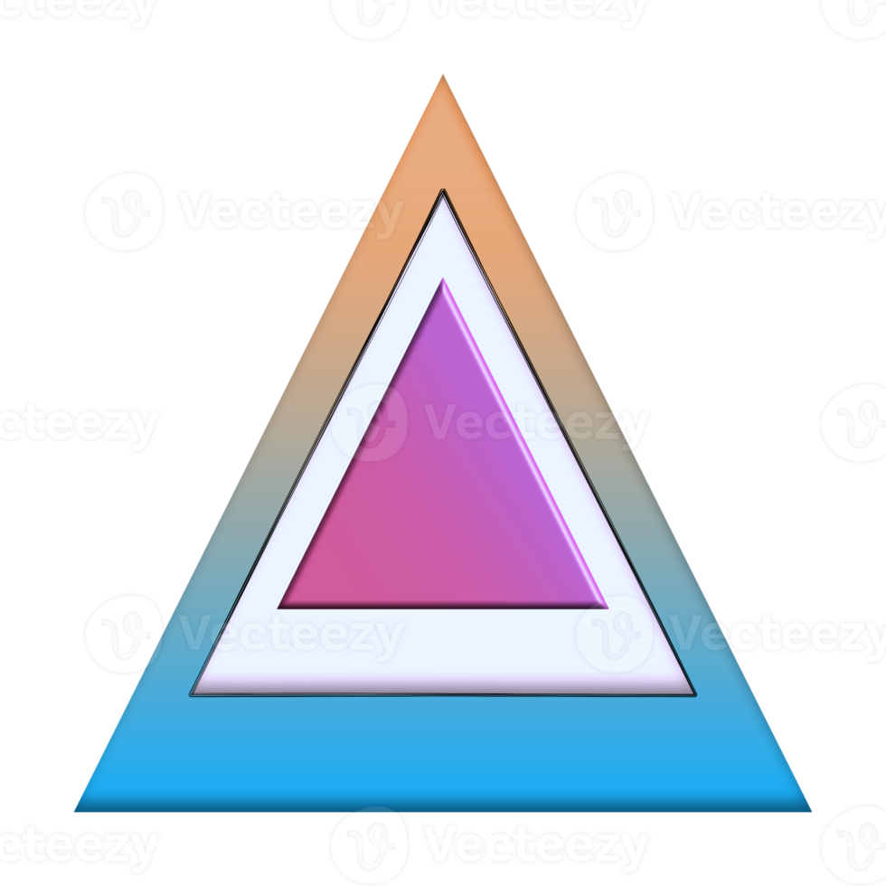 Gradient Triangle Decoration png