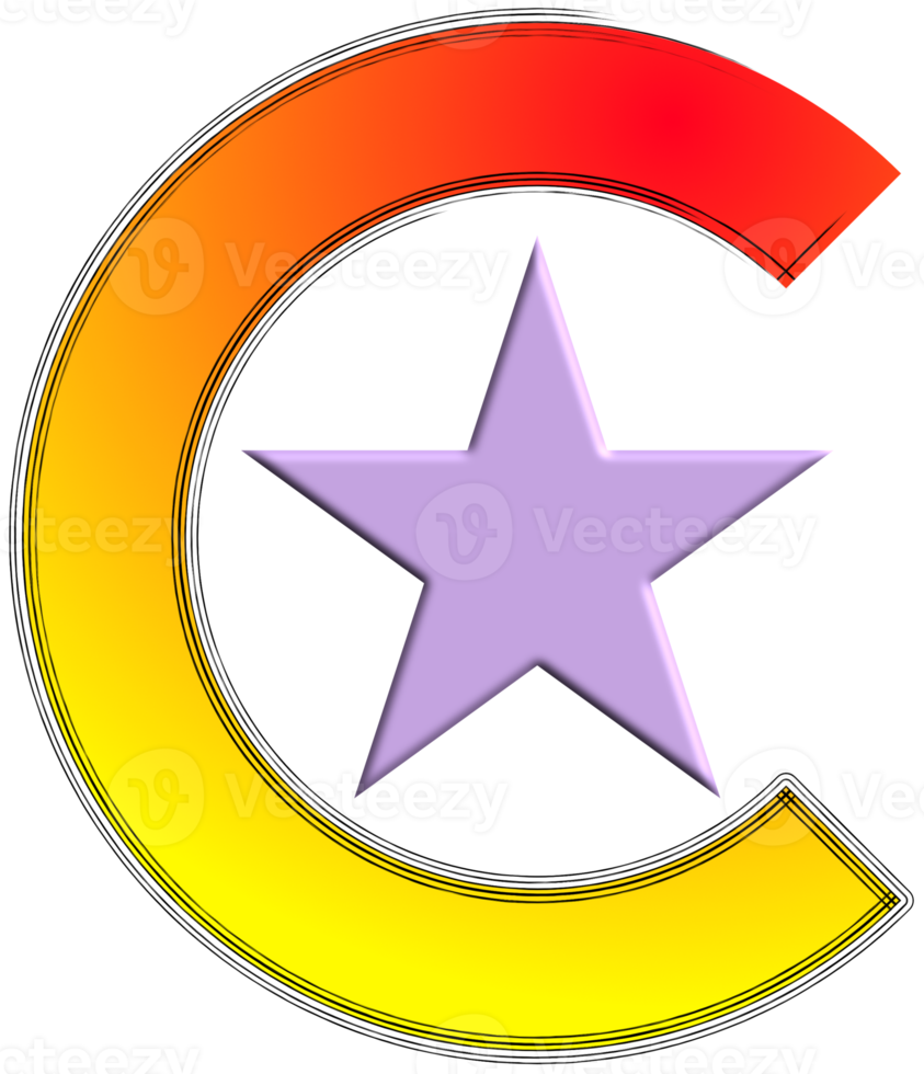 Star Curve Decoration png