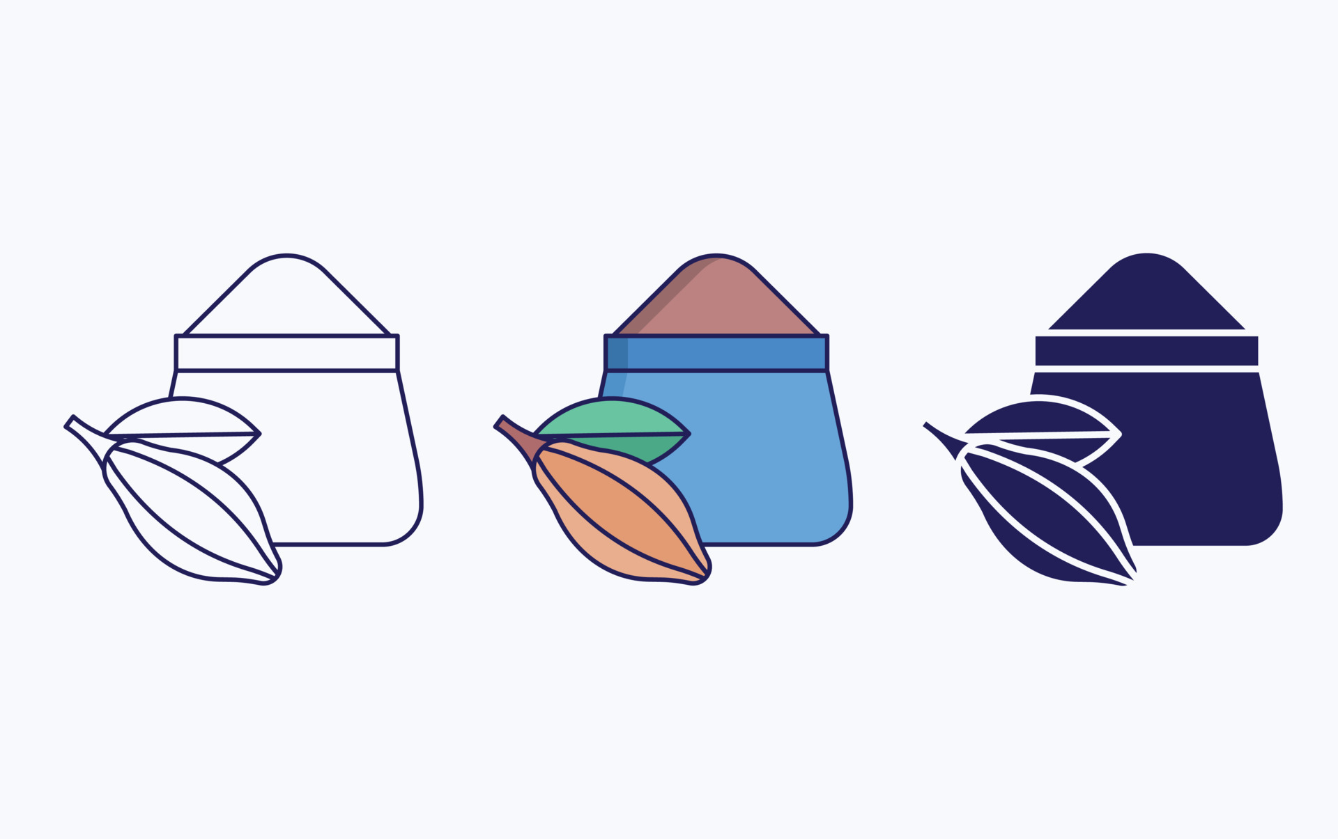 Cocoa Powder icon 17054968 Vector Art at Vecteezy