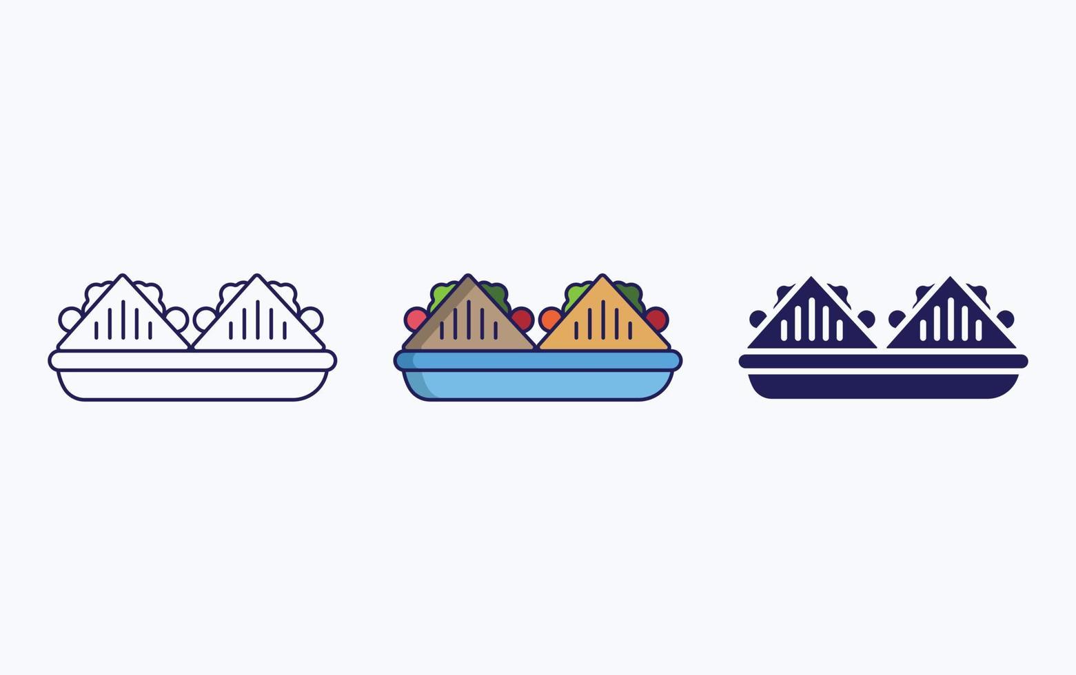 Sub Sandwich icon vector