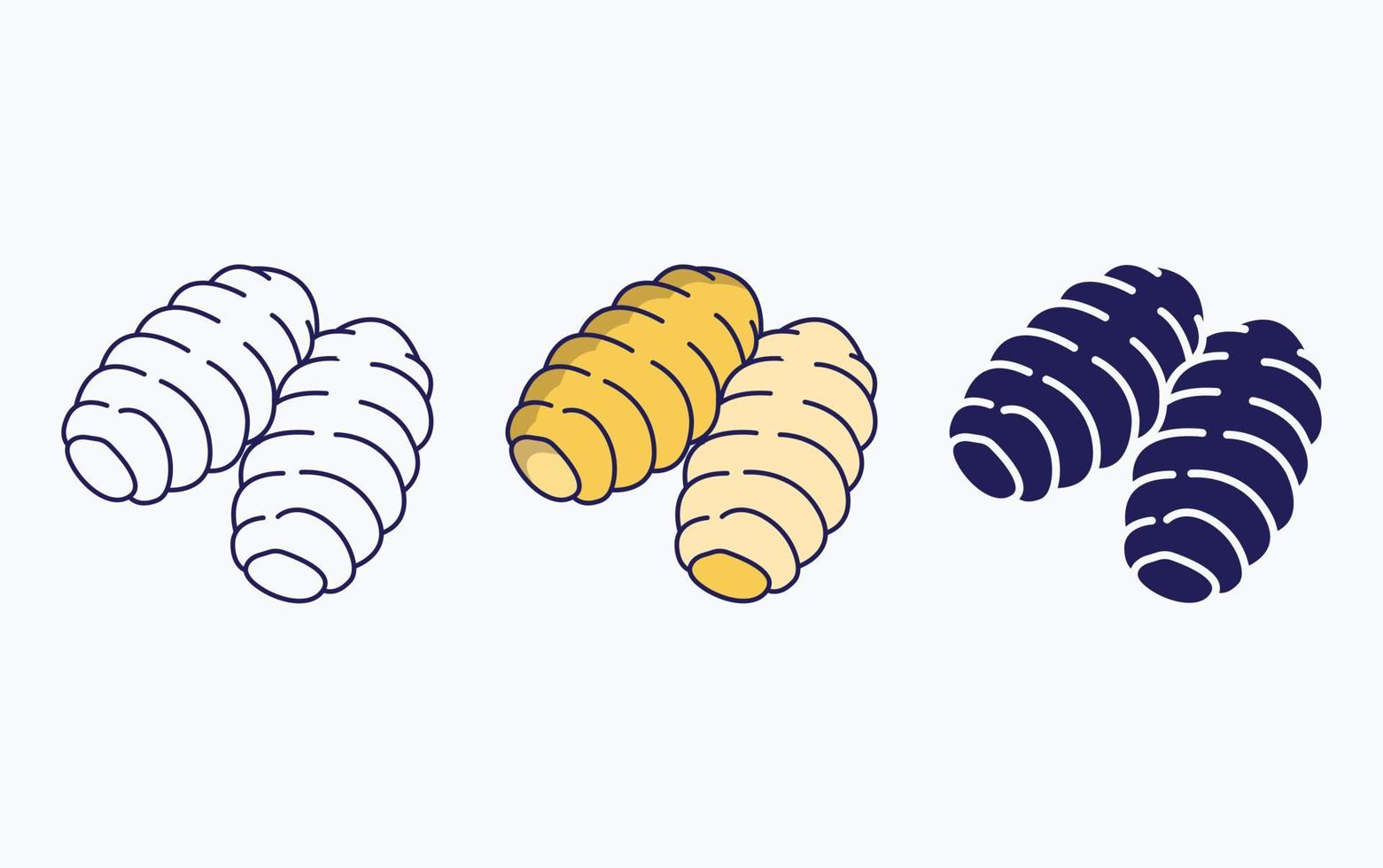 Gnocchi dumpling icon vector