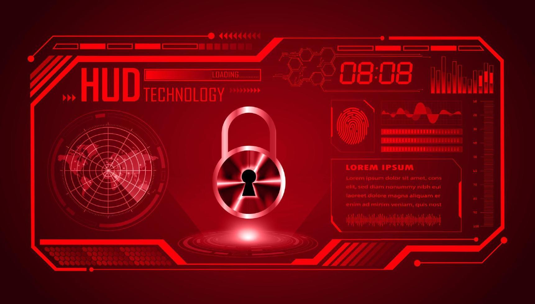 Modern HUD Technology Screen Background vector