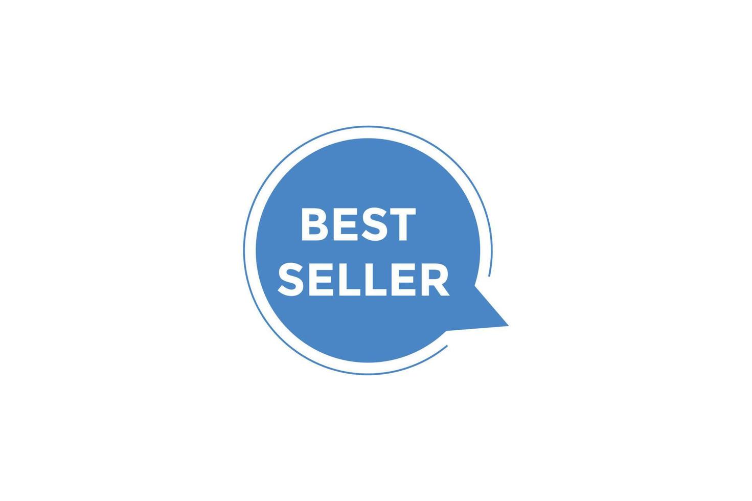 Best seller button web banner templates. Vector Illustration