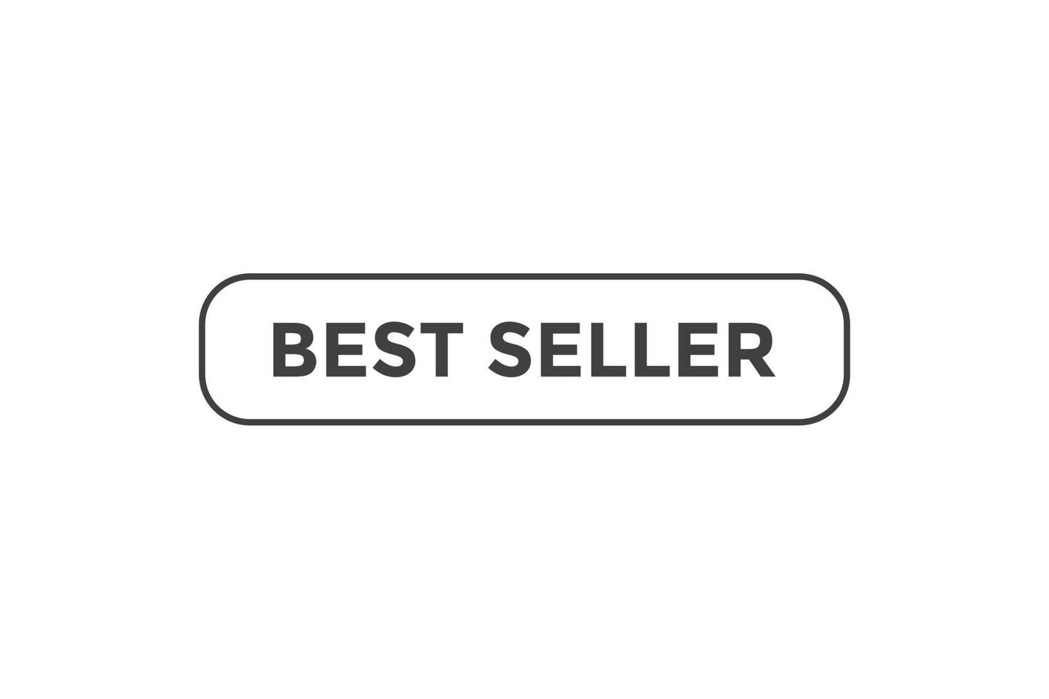 plantillas de banner web de botón de mejor vendedor. ilustración vectorial vector