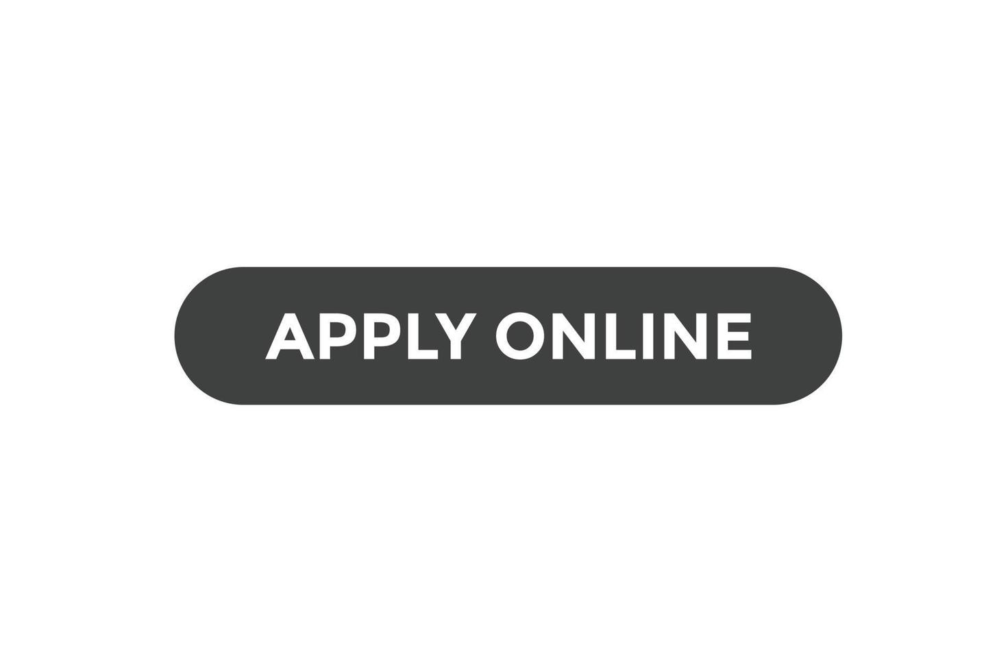 Apply online button web banner templates. Vector Illustration
