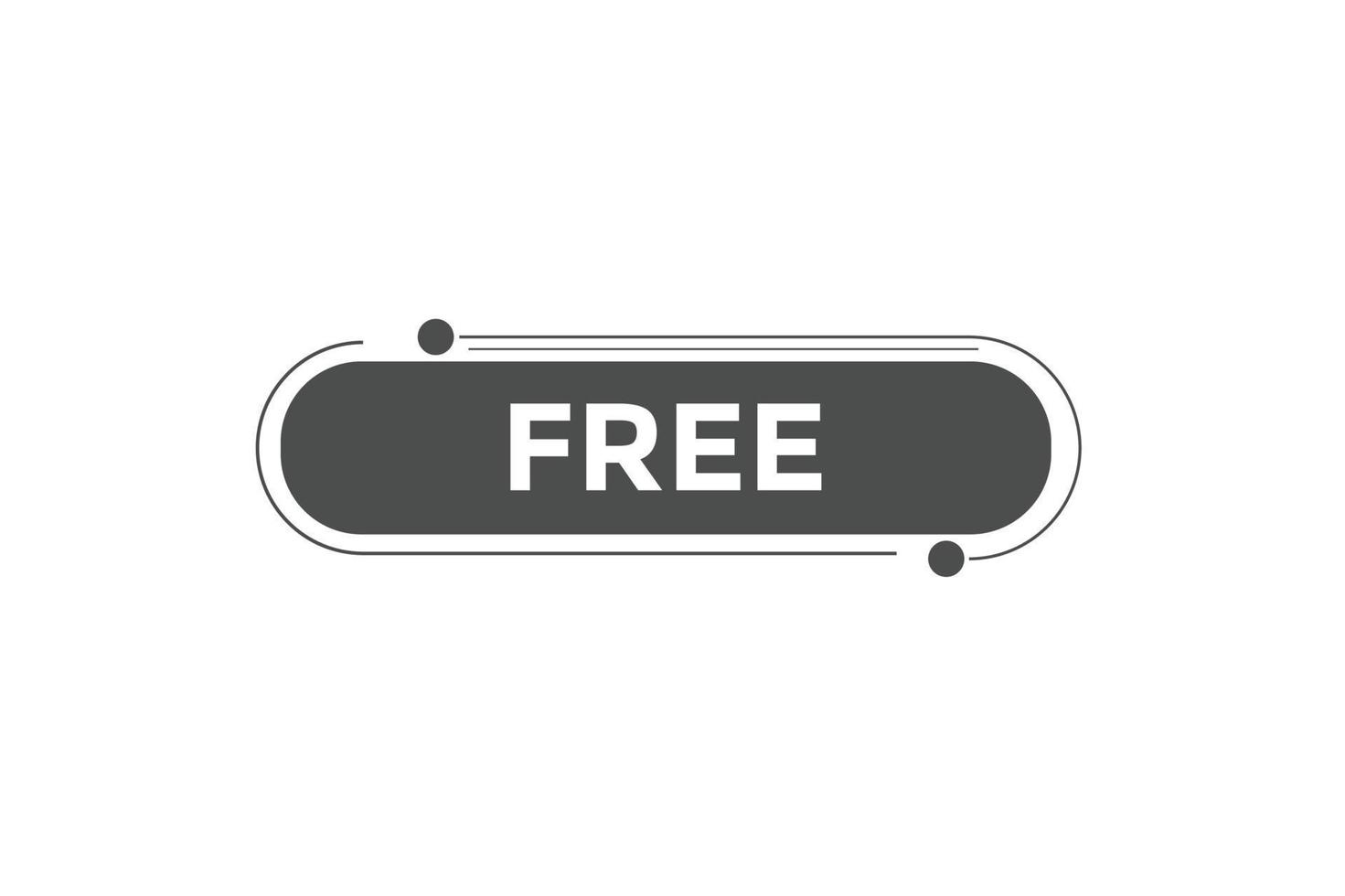 free button web banner templates. Vector Illustration