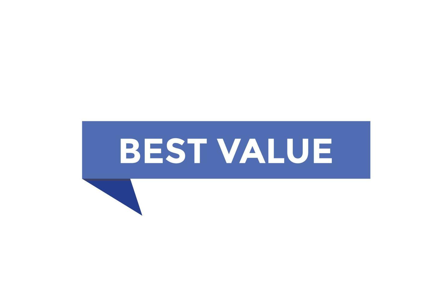 Best value button web banner templates. Vector Illustration
