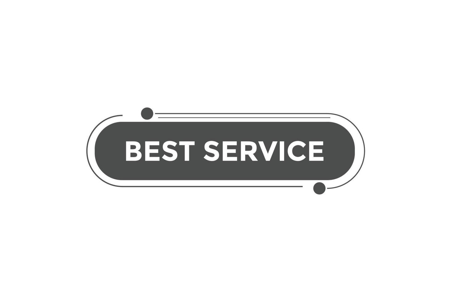 Best service button web banner templates. Vector Illustration