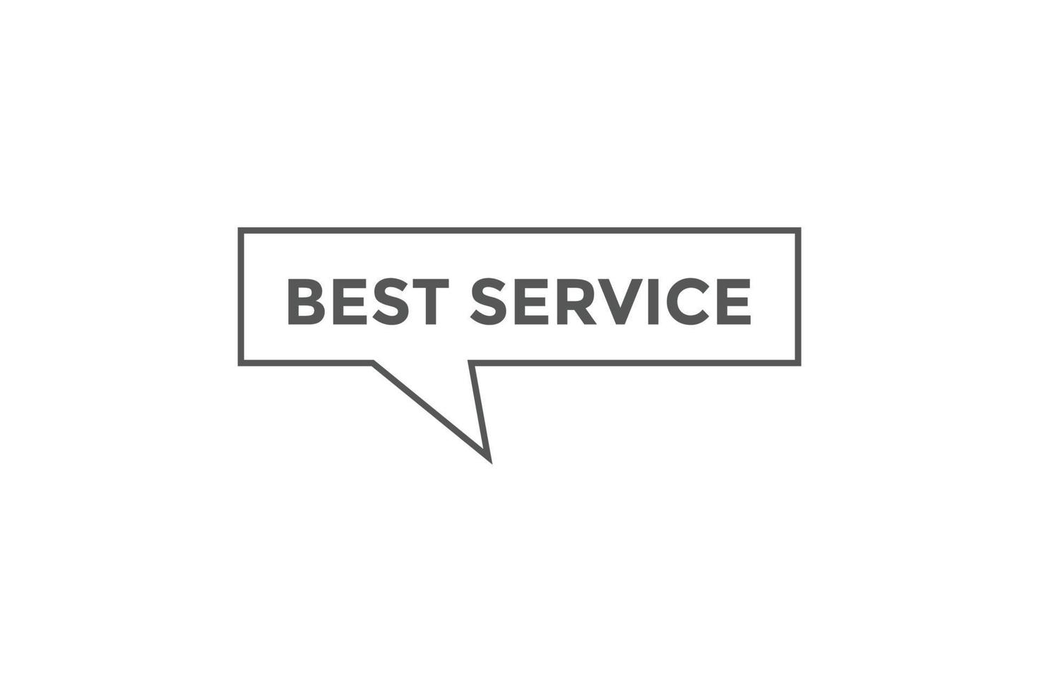 Best service button web banner templates. Vector Illustration