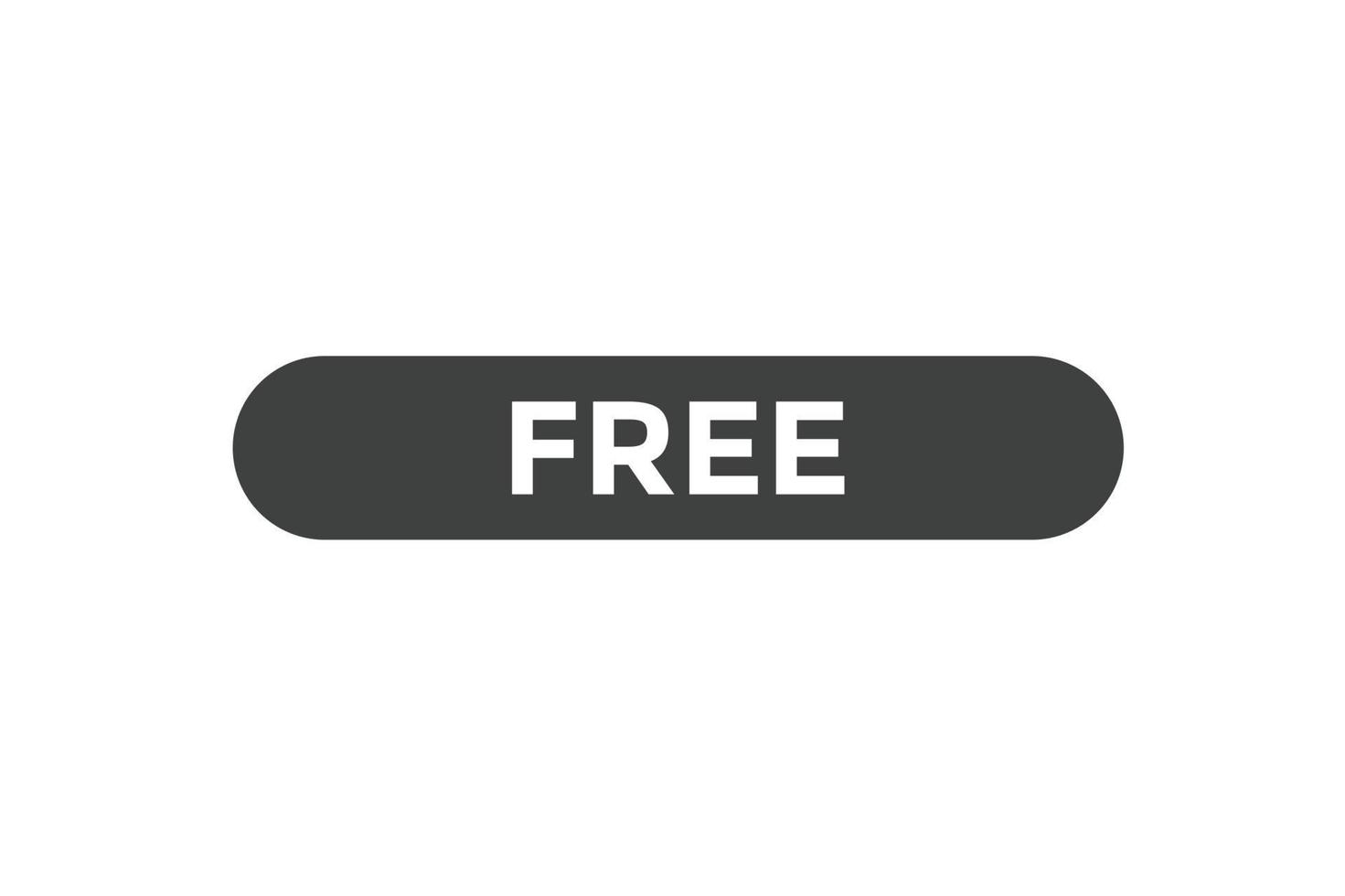 free button web banner templates. Vector Illustration