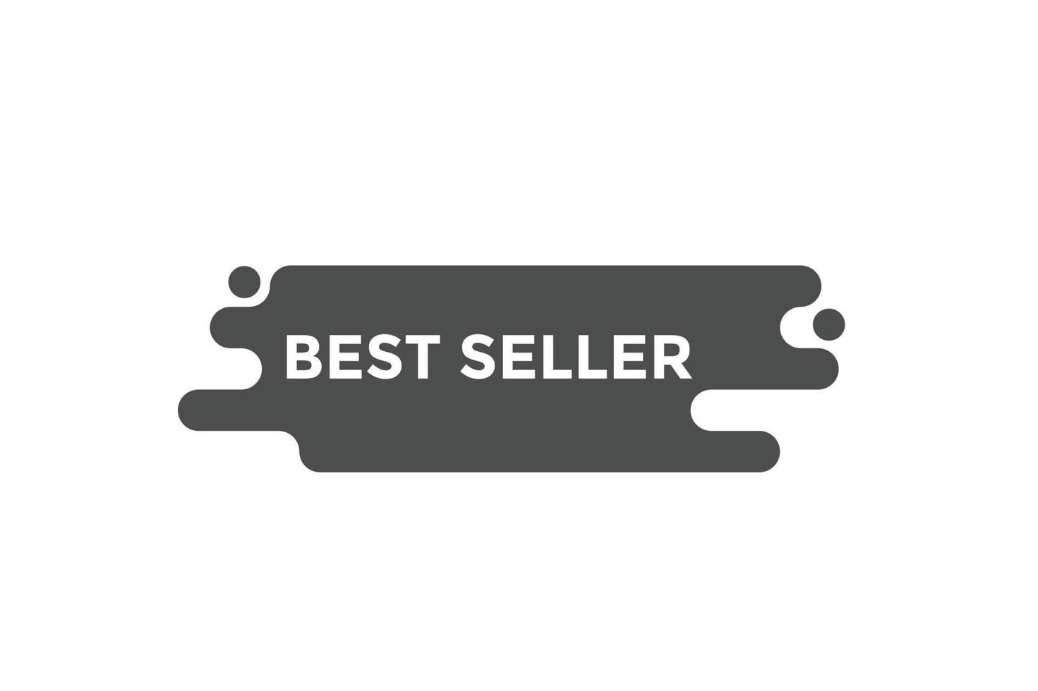 Best seller button web banner templates. Vector Illustration