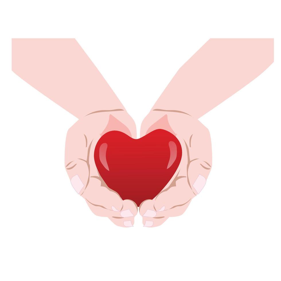 Collection of heart illustration vector