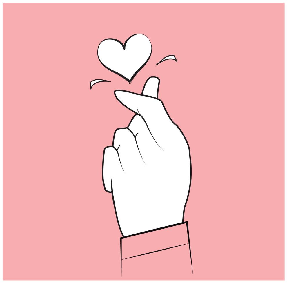Collection of heart illustration vector