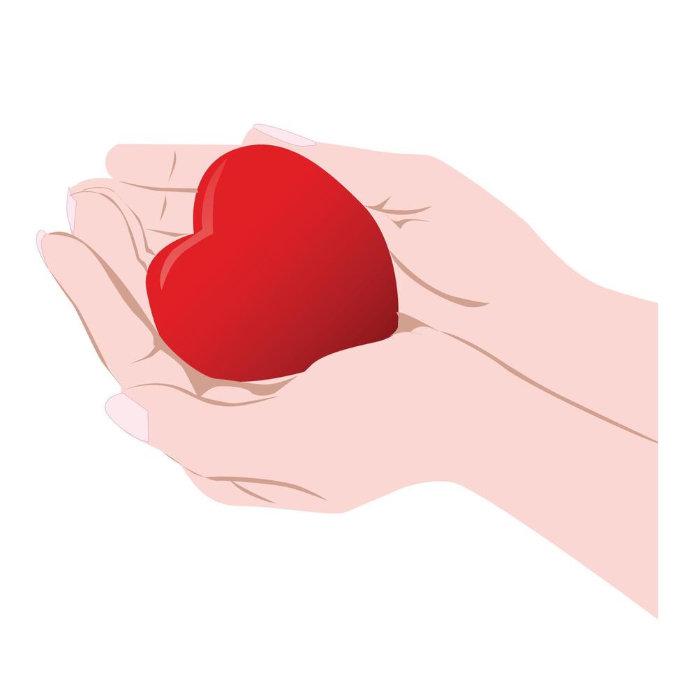 Collection of heart illustration vector