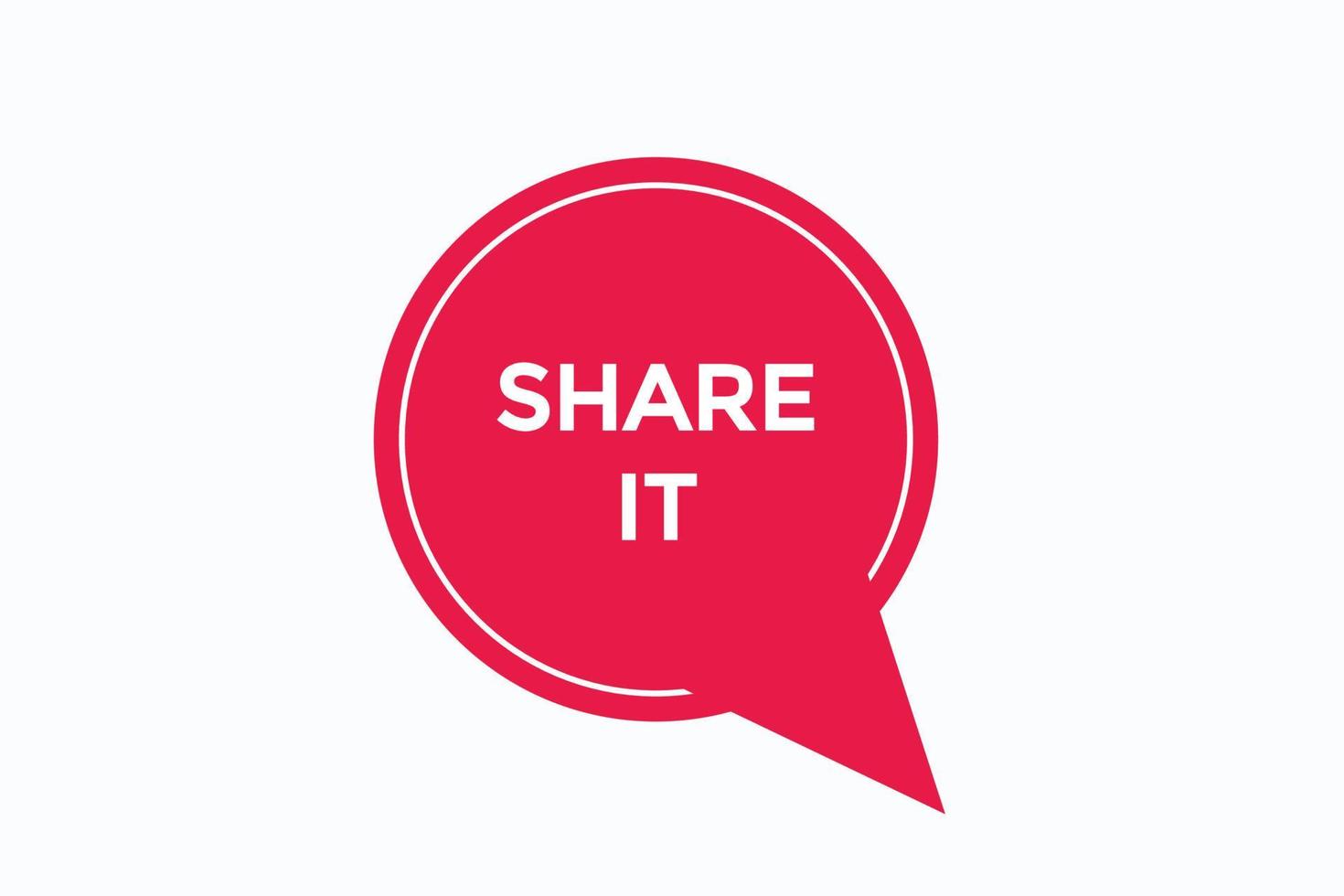share it button vectors.sign label speech bubble share it vector