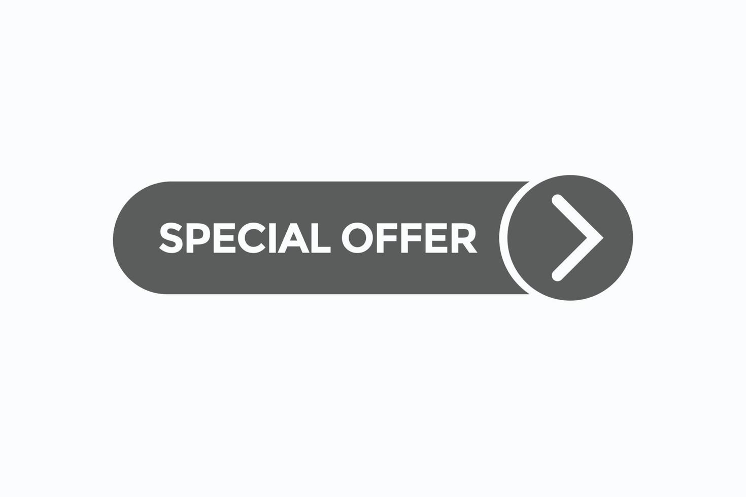 special offer button vectors.sign label speech bubble special offer vector