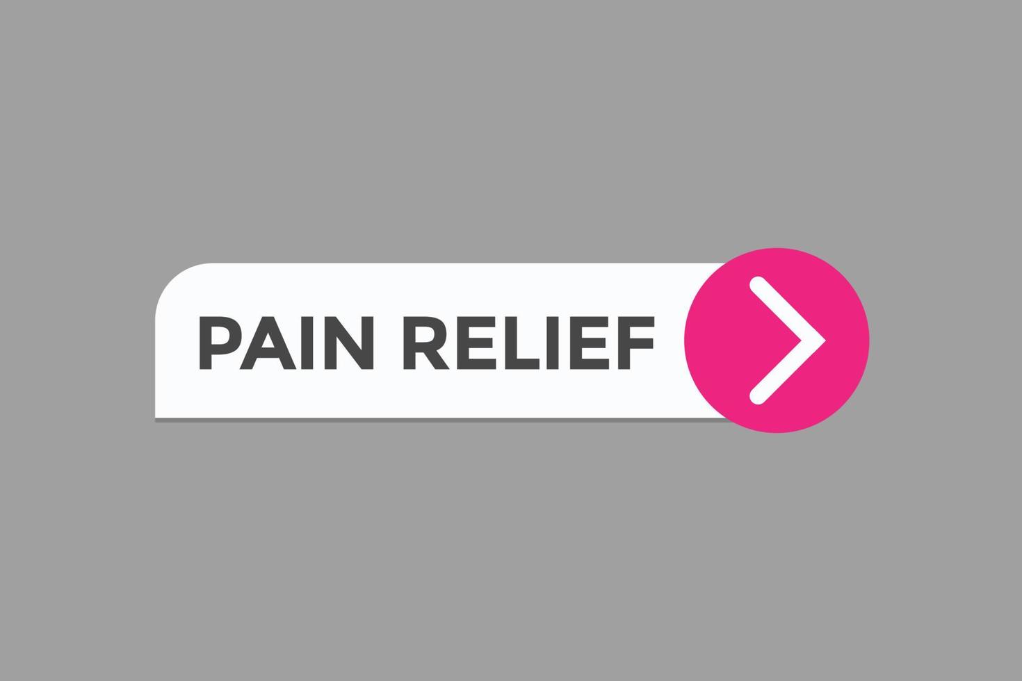 pain relief button vectors.sign label speech bubble pain relief vector