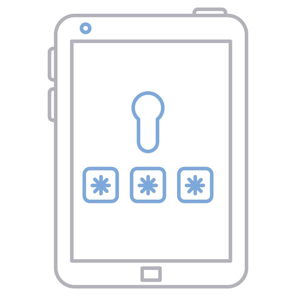 Password icon, suitable for a wide range of digital creative projects. vector