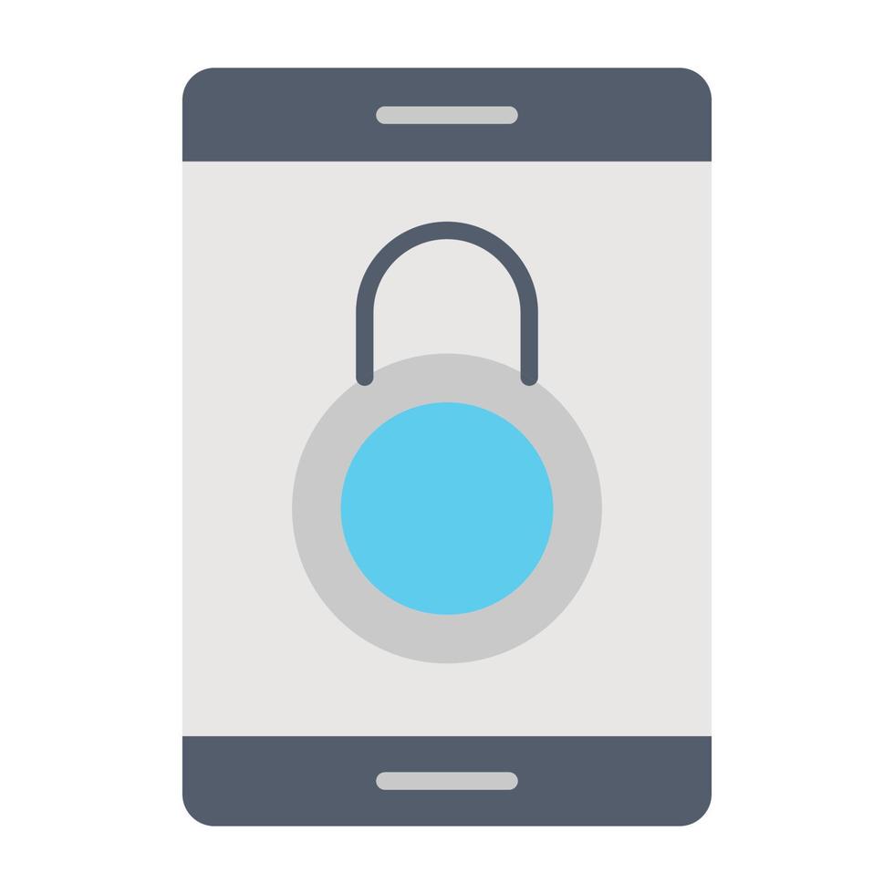 smartphone lock icon, suitable for a wide range of digital creative projects. vector