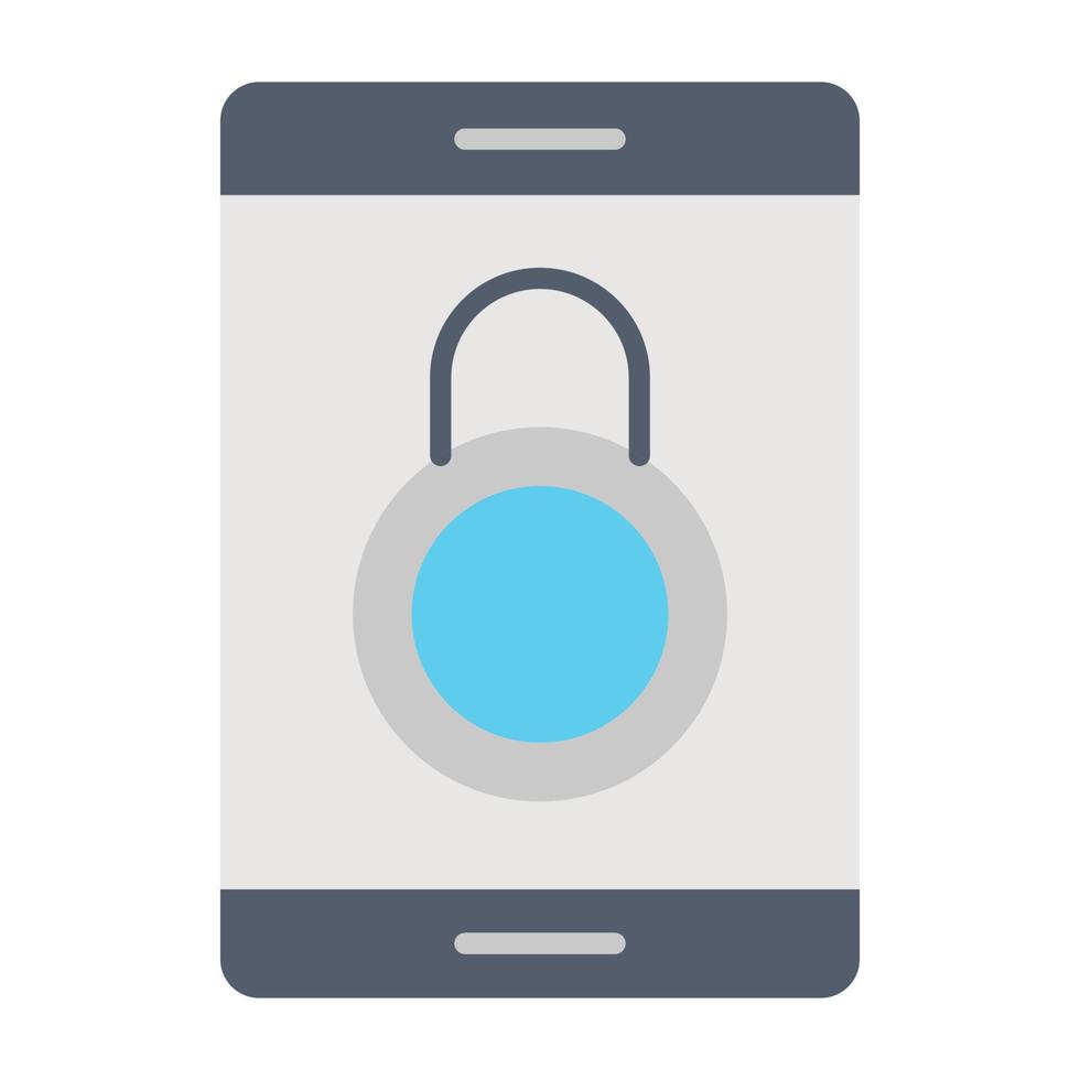 smartphone lock icon, suitable for a wide range of digital creative projects. vector