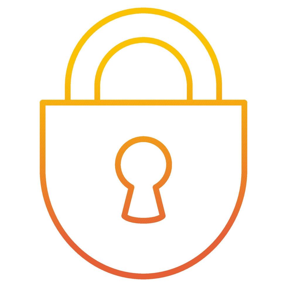 lock icon, suitable for a wide range of digital creative projects. vector