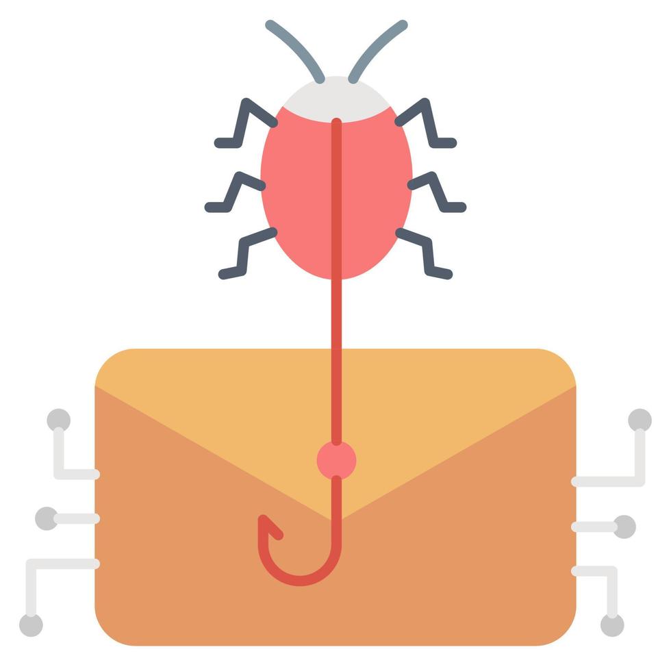 email virus attack icon, suitable for a wide range of digital creative projects. vector