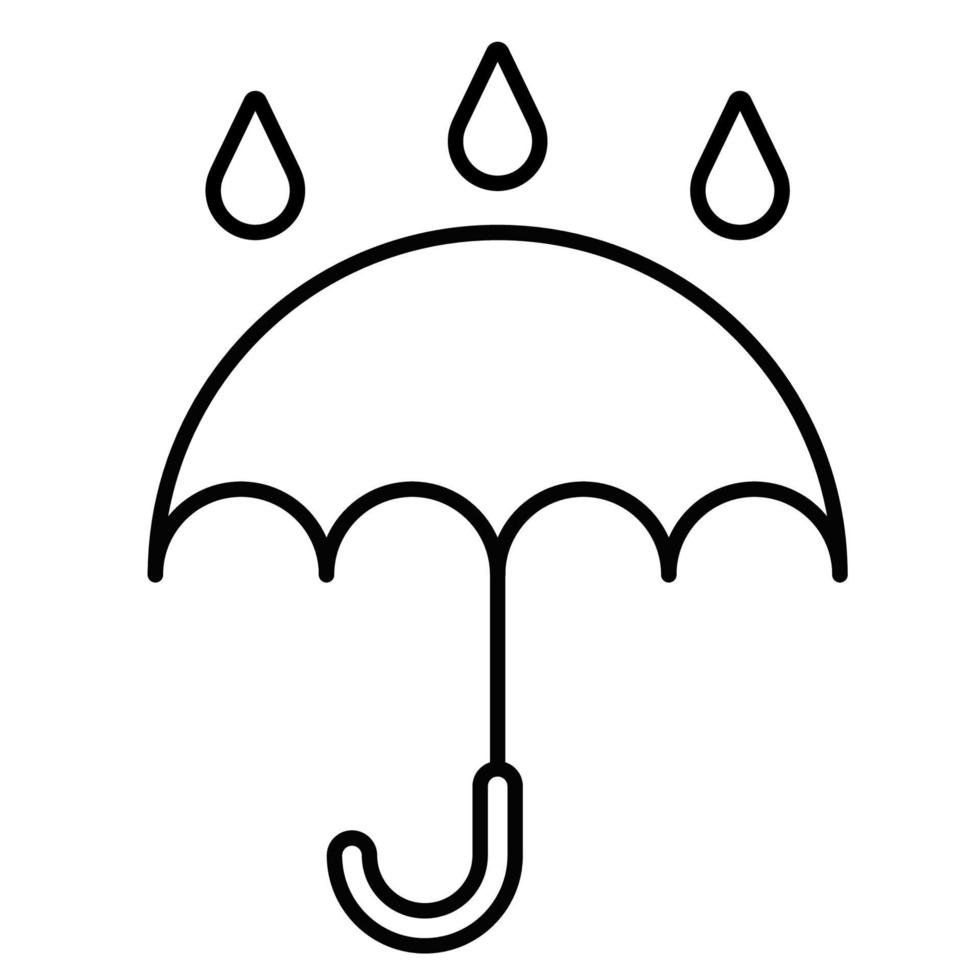 Rainy icon, suitable for a wide range of digital creative projects. vector