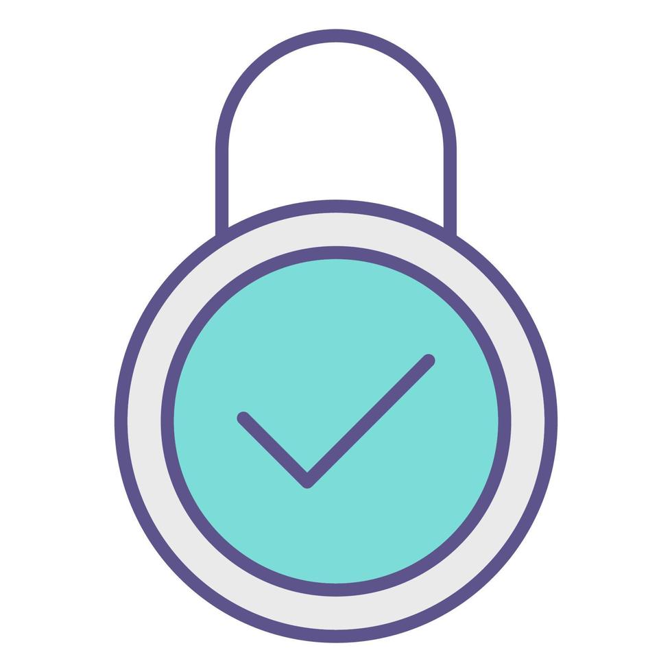 Approved password icon, suitable for a wide range of digital creative projects. vector