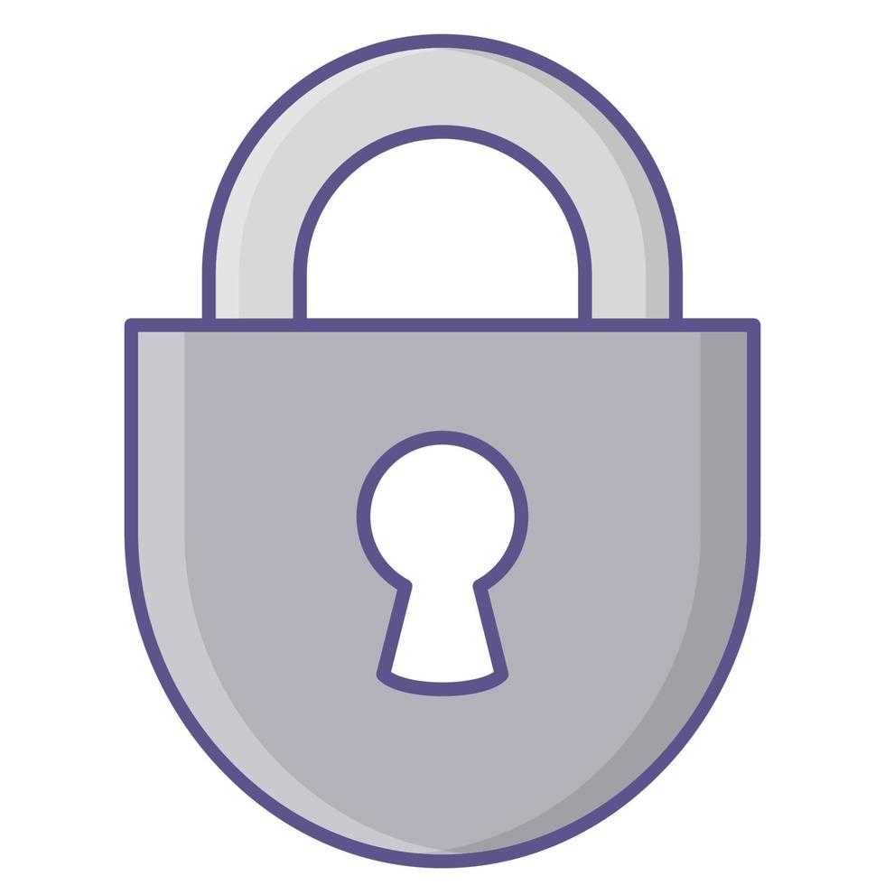 lock icon, suitable for a wide range of digital creative projects. vector