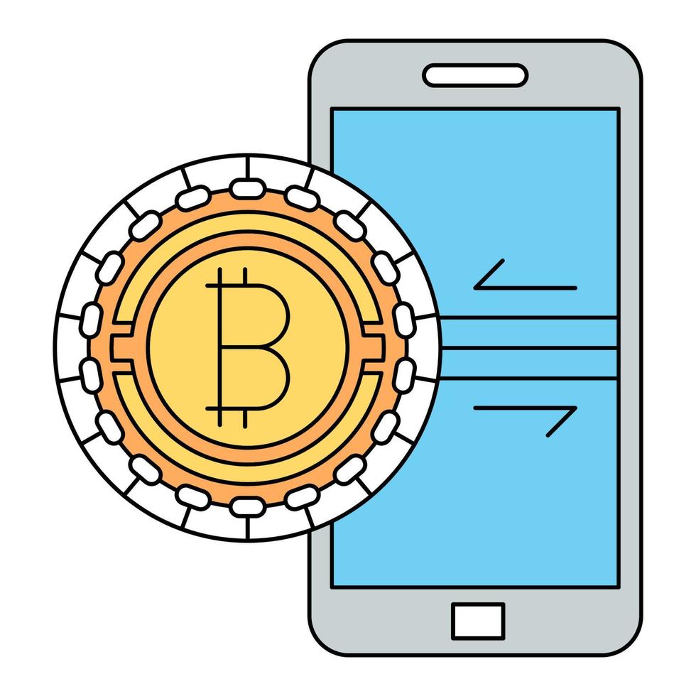 exchange bitcoin icon, suitable for a wide range of digital creative projects. vector