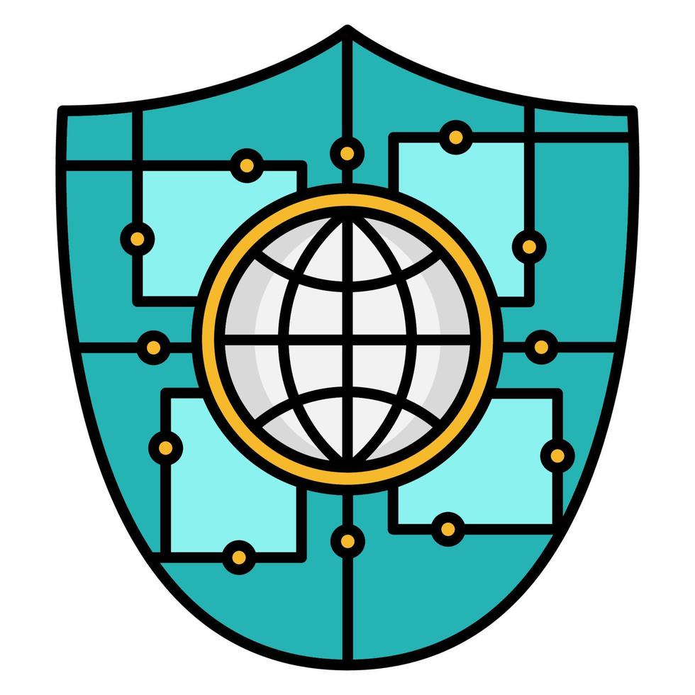 Safe Data icon, suitable for a wide range of digital creative projects. vector