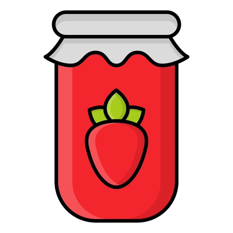 icono de tarro de mermelada, adecuado para una amplia gama de proyectos creativos digitales. vector