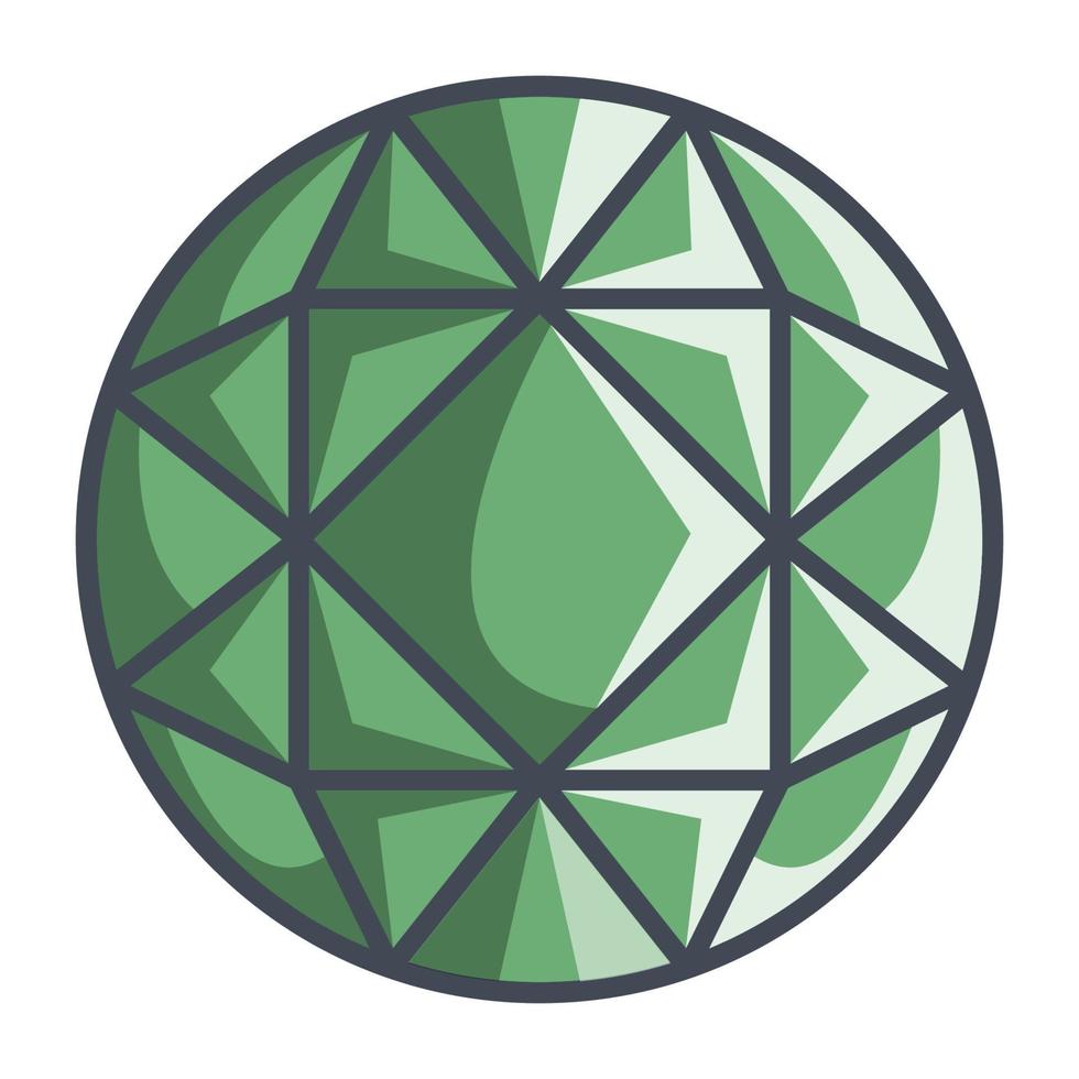 round brilliant icon, suitable for a wide range of digital creative projects. vector