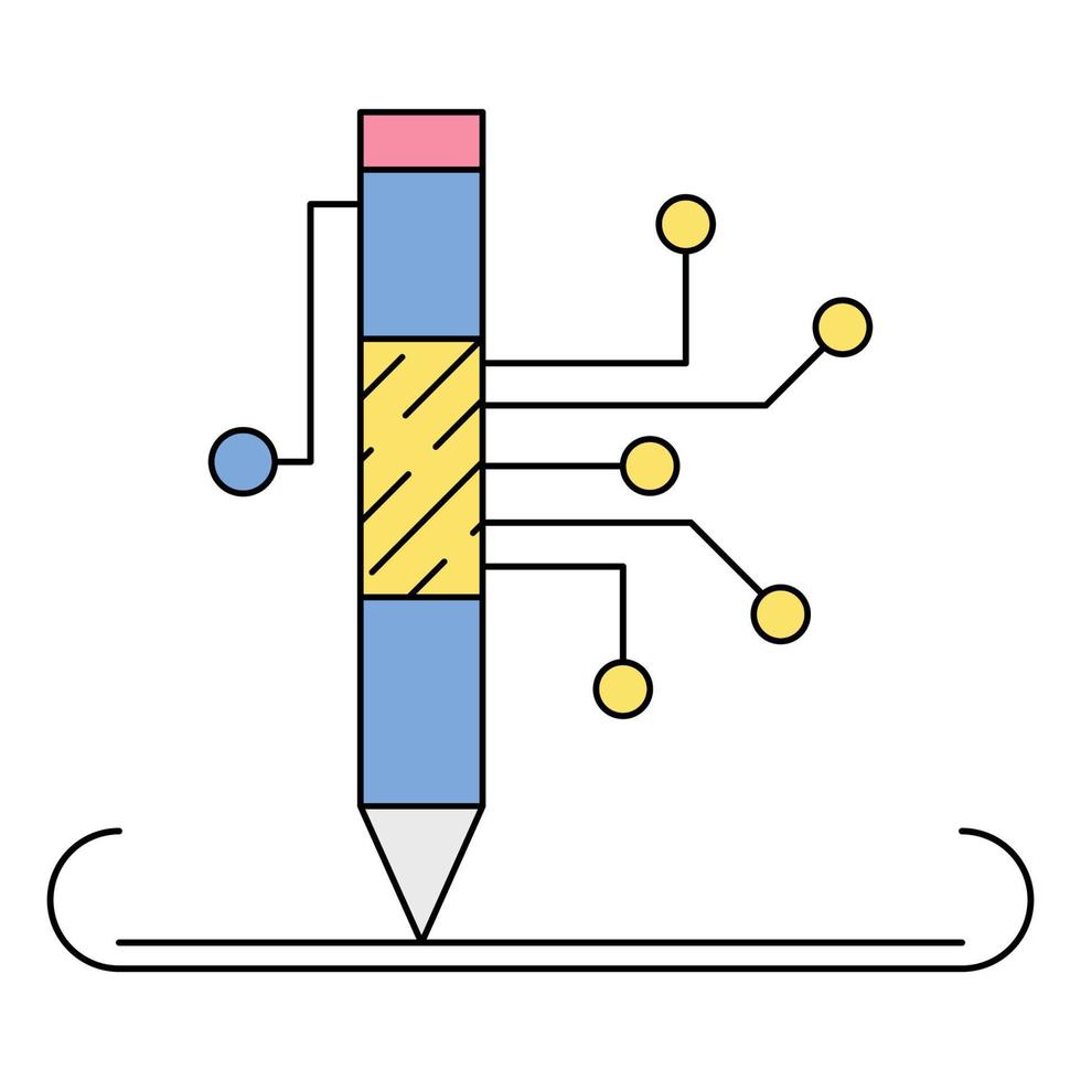 writing services icon, suitable for a wide range of digital creative projects. vector