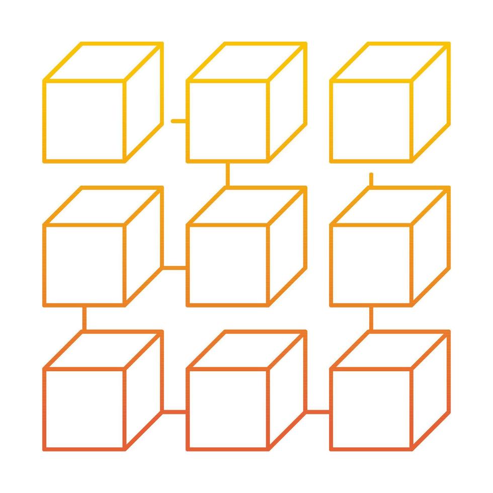 blockchain icon, suitable for a wide range of digital creative projects
