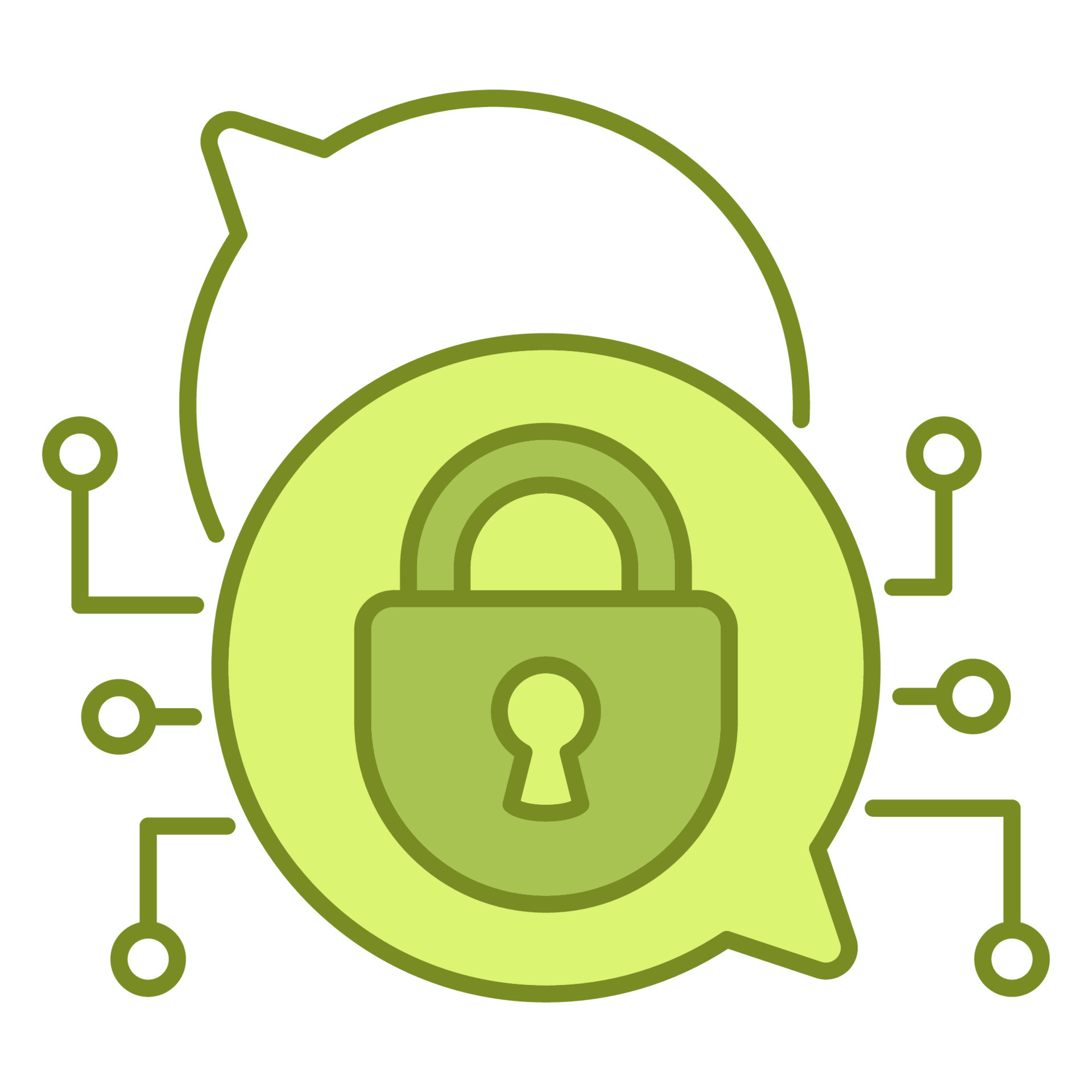 end to end encryption icon, suitable for a wide range of digital ...