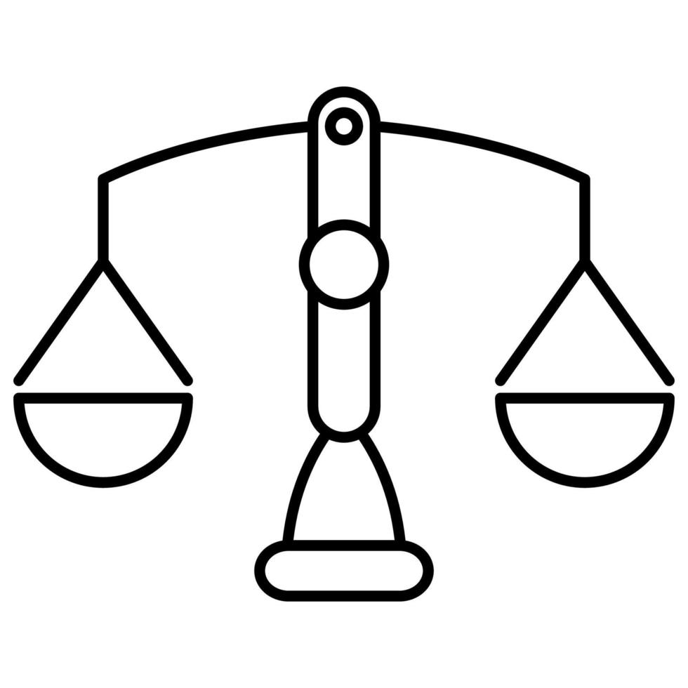 scales icon, suitable for a wide range of digital creative projects. vector