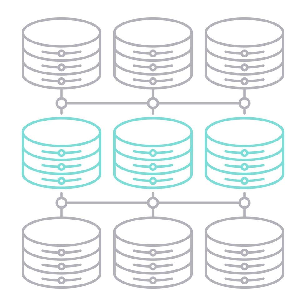 structured data icon, suitable for a wide range of digital creative projects. vector