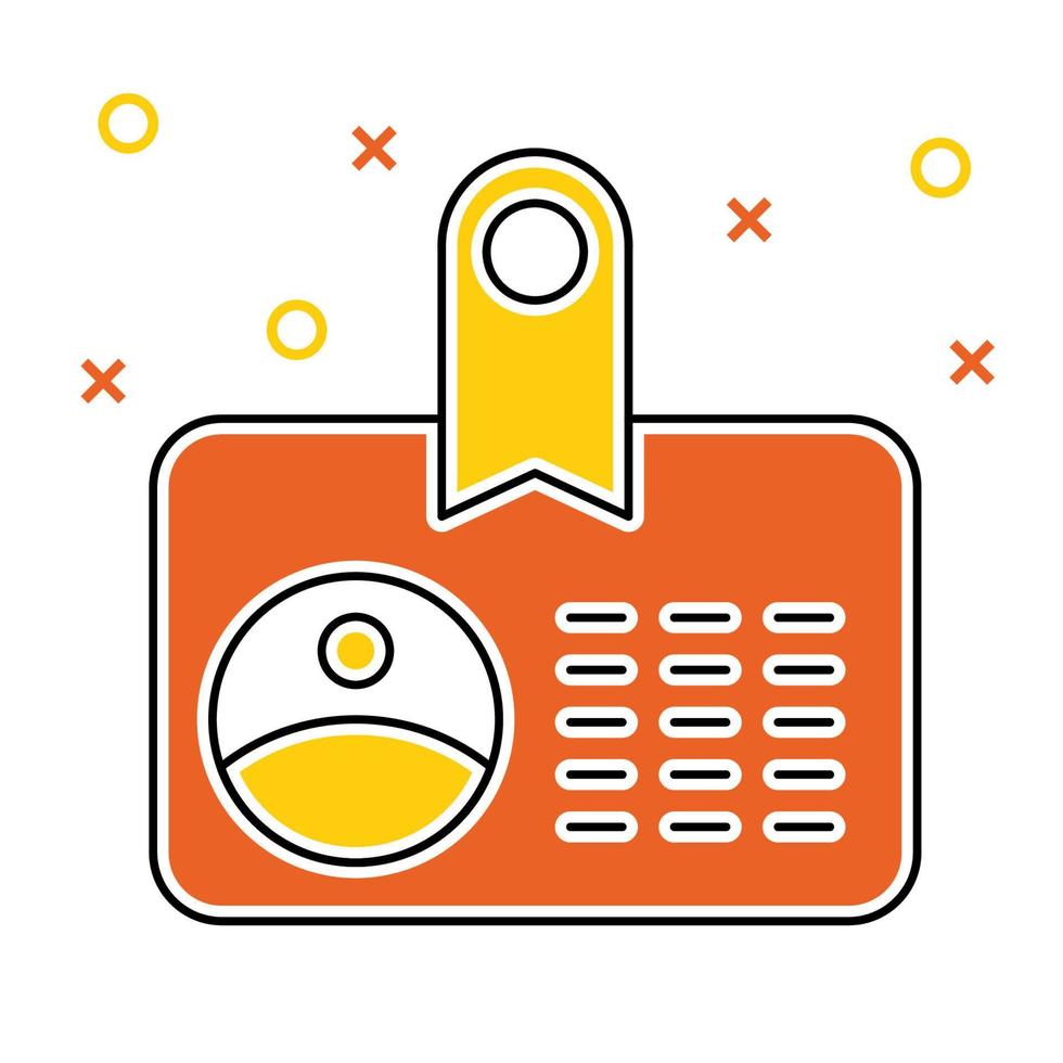 identity icon, suitable for a wide range of digital creative projects. vector