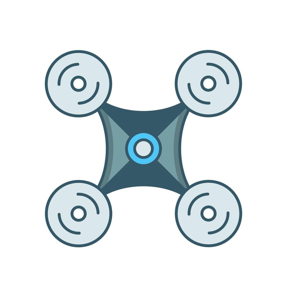 Drone icon, suitable for a wide range of digital creative projects. vector