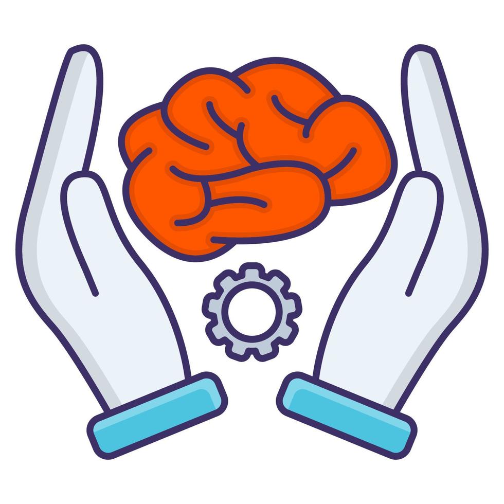 Brain practice icon, suitable for a wide range of digital creative projects. vector
